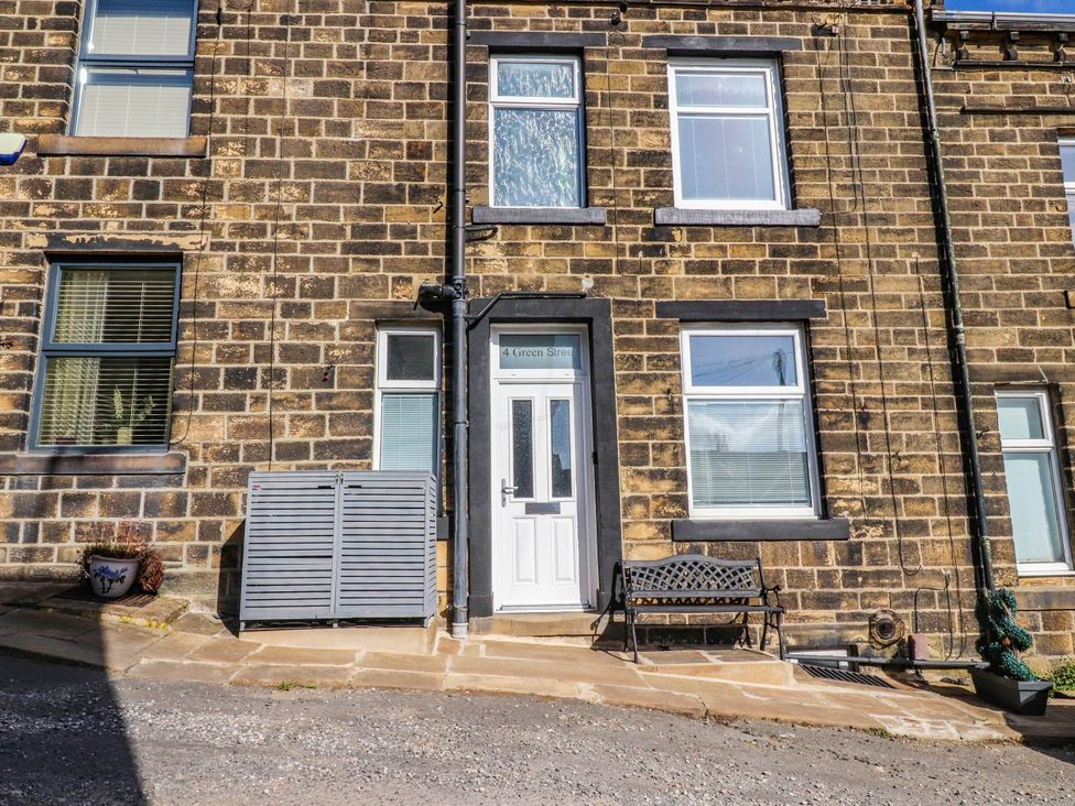 A house entrance with a door and windows at 4 Green Street in Keighley