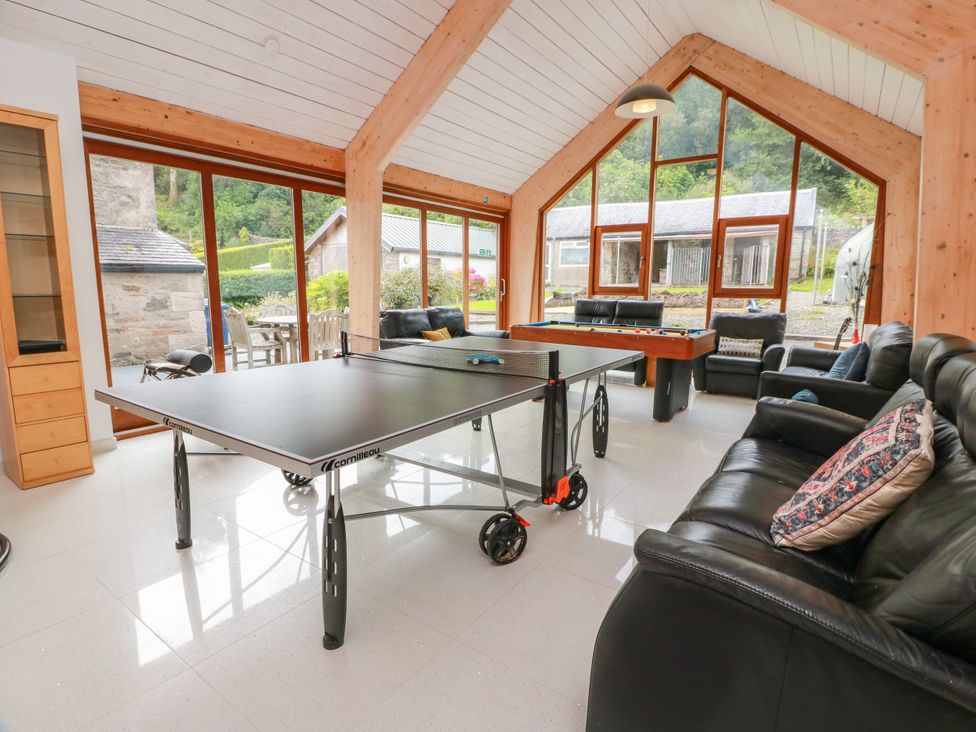A snug with a ping pong table and pool table at Altafearn in Kames