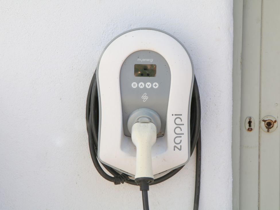 An electric vehicle charging station at Burrows Venn Ottery near Sidmouth