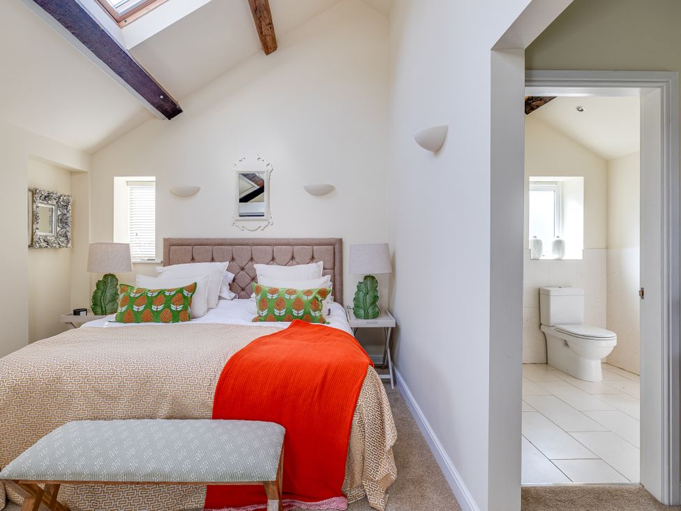 A bedroom with a bed and toilet at The Old Chase in Chester