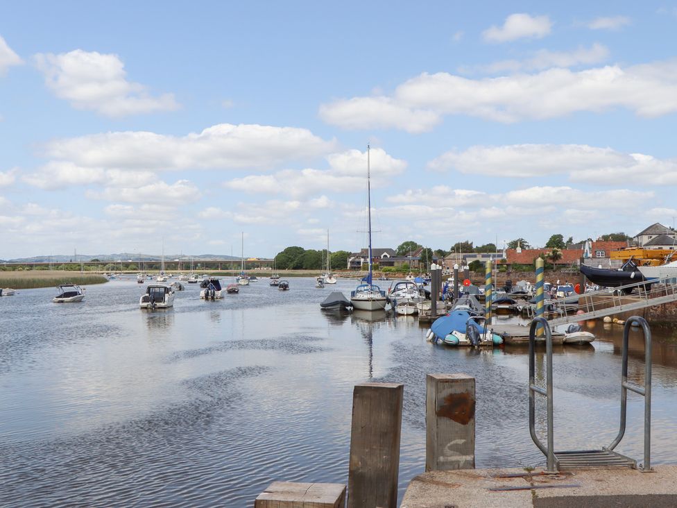 A marina with boats on water at 5 Exe Street Topsham