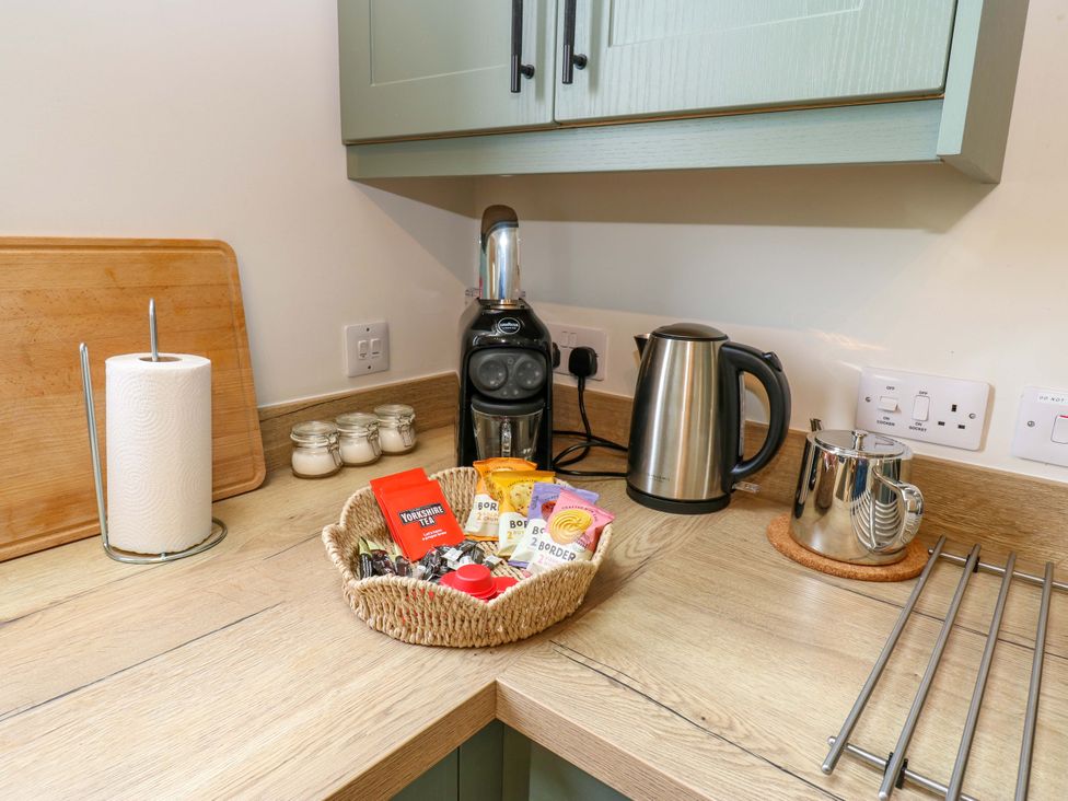 A kitchen with a kettle and coffee machine at Marcus Barn 3 Ebchester