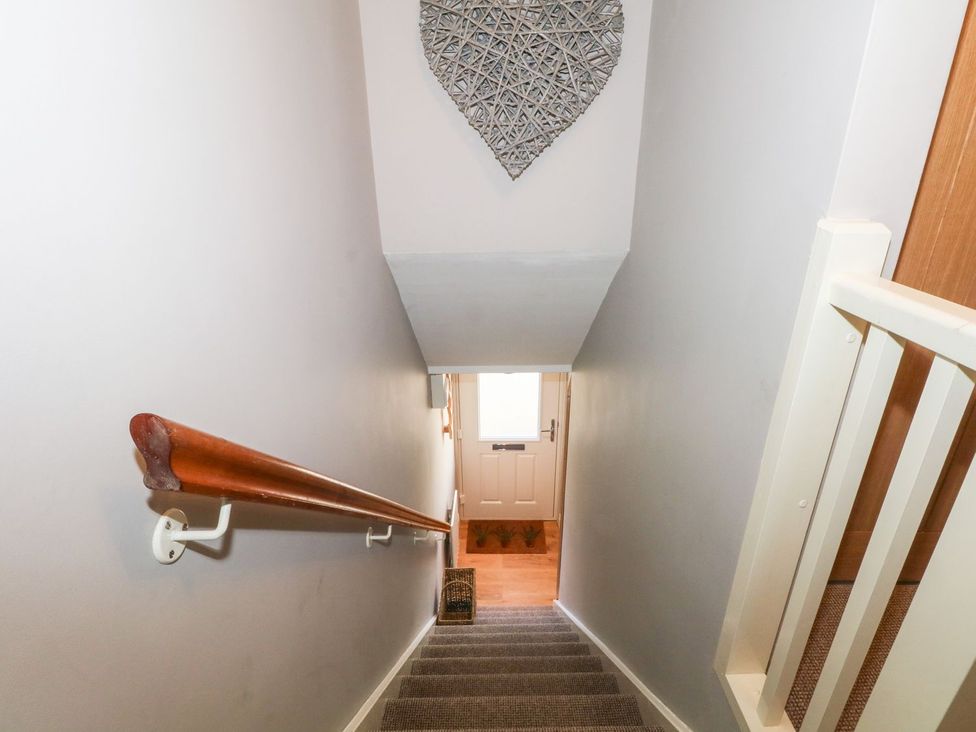 A staircase leading to a door at TOB Grave Prospect