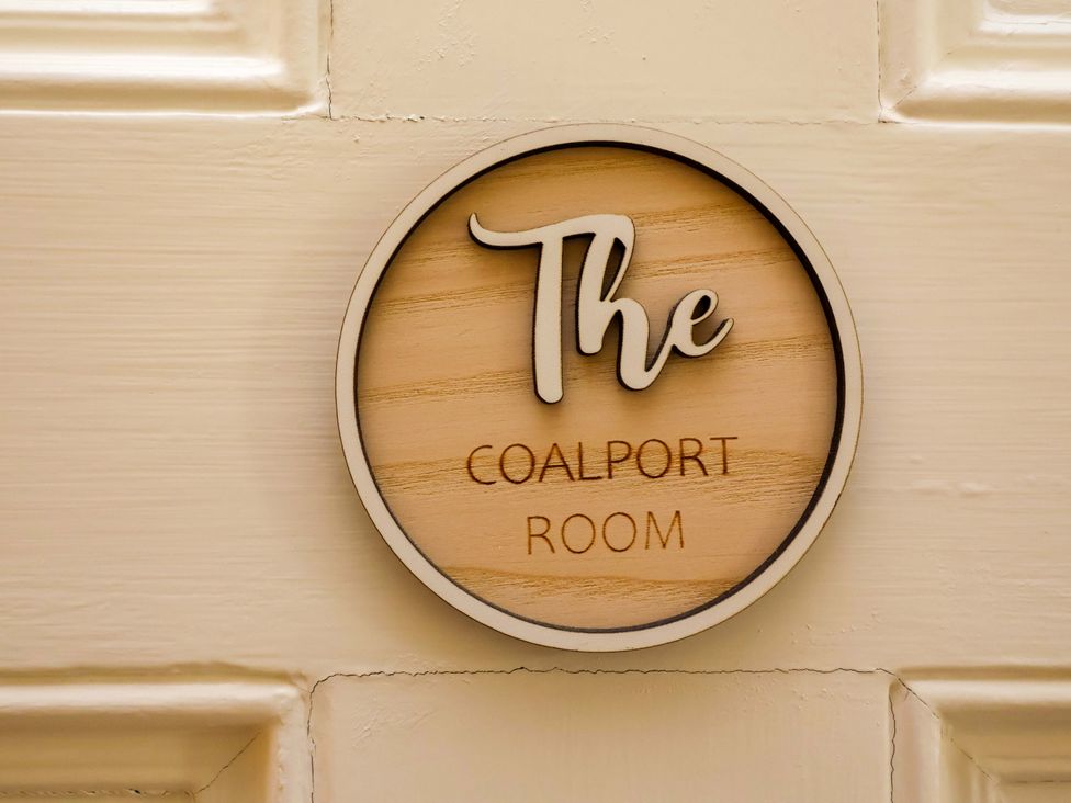 A sign for The Coalport Room at Parkfields House in Tittensor near Barlaston