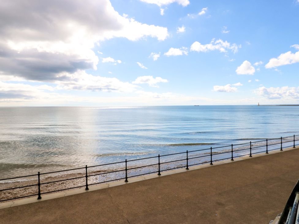 A view of the sea and sky from the promenade at 8 Percy Terrace in Whitburn