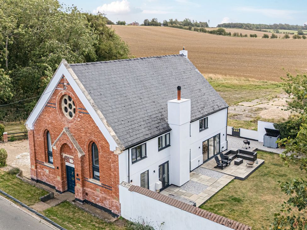 A house with a patio area at The Old Chapel in Glentworth near Ingham