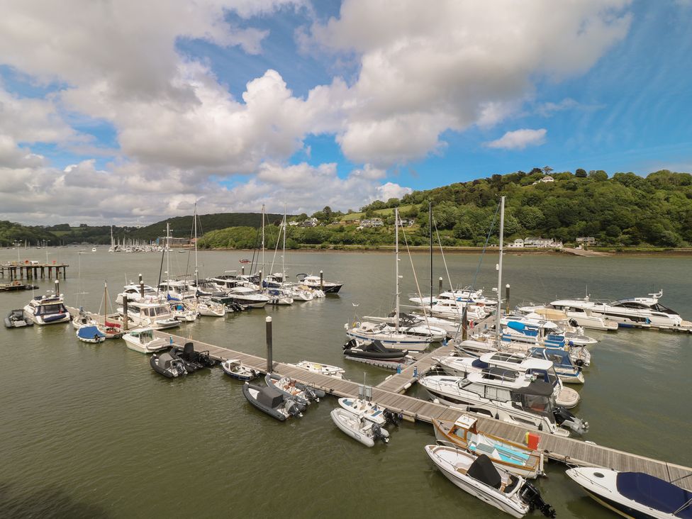 A marina with boats and yachts at 22 Dart Marina, Dartmouth