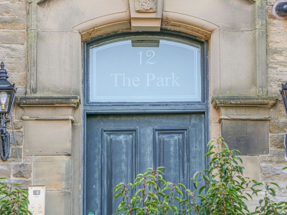 A front door with window at 12 The Park, Buxton