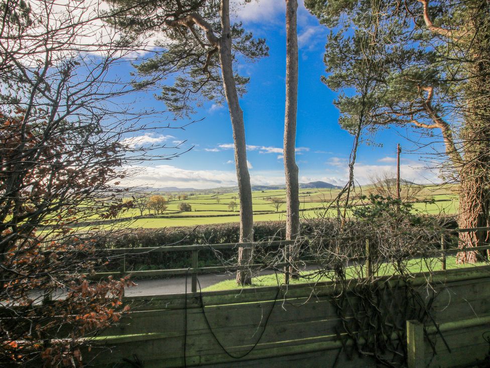 A view of trees and fields at Upper Home Farm near Cardington