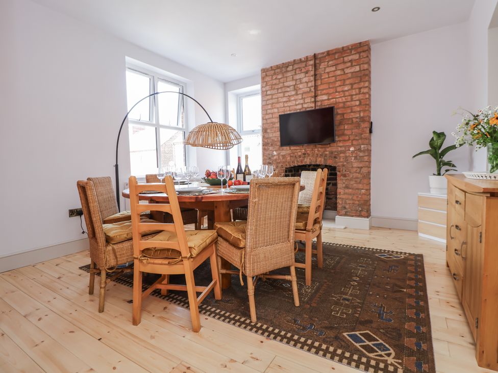 A dining room with a table and chairs at 33 Lorne Street Chester