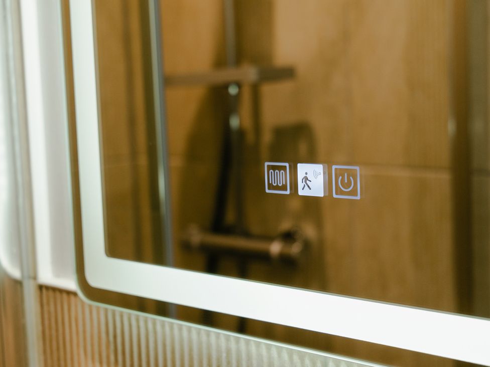 A shower control panel with icons at 33 Lorne Street Chester