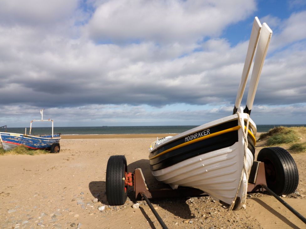 A boat on a beach at 174 High Street, Marske-By-The-Sea