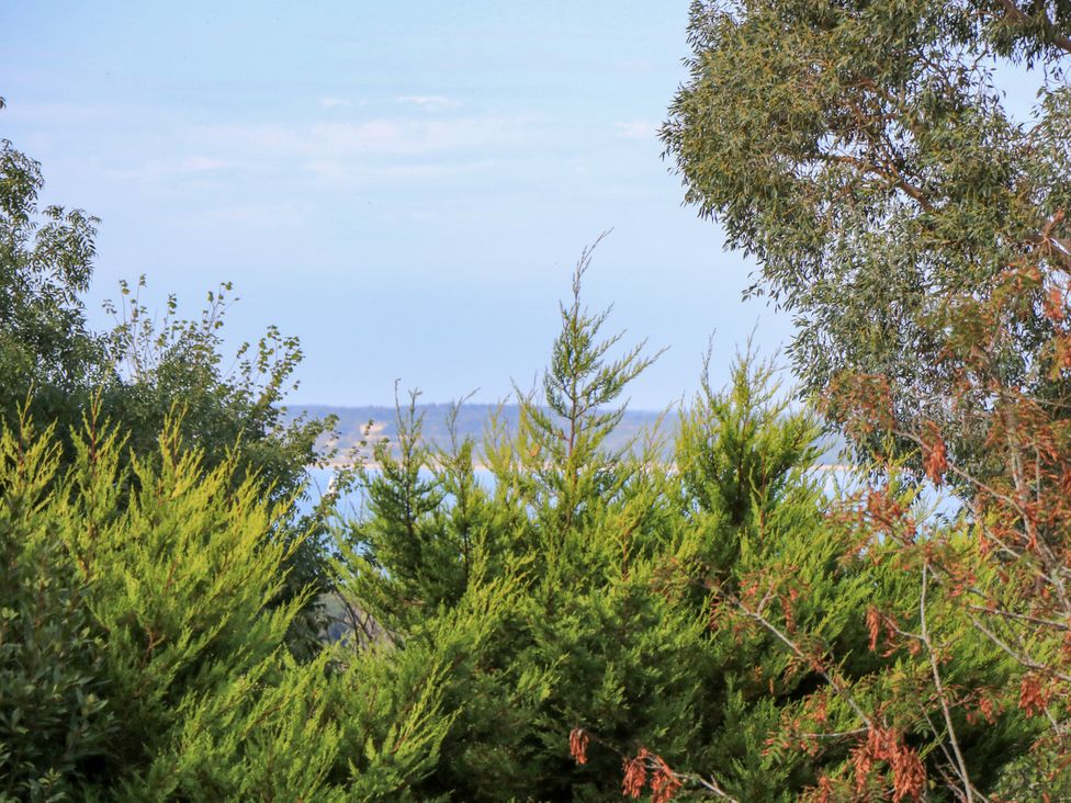 View of trees and water from a distance at The Chapel in Northwood, Isle Of Wight