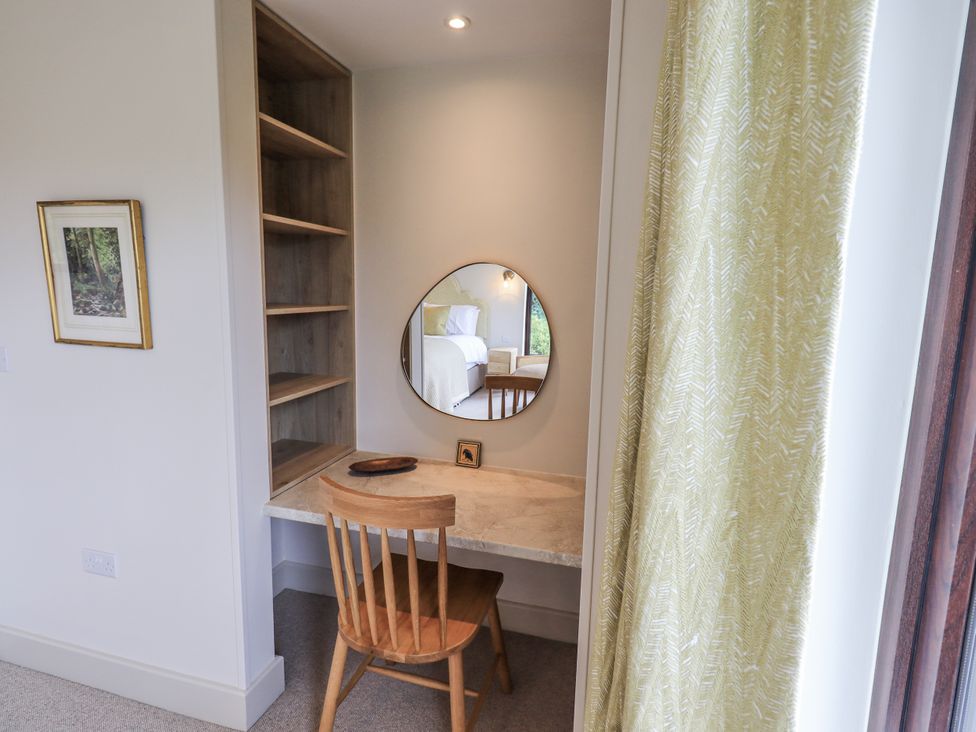 A home office with a desk and chair at Rowanhill in Kendal