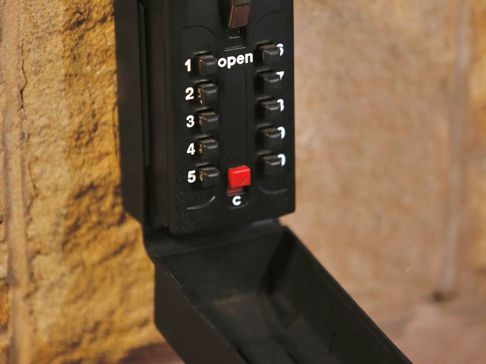 A keypad lockbox mechanism at Havendale in Chesterfield
