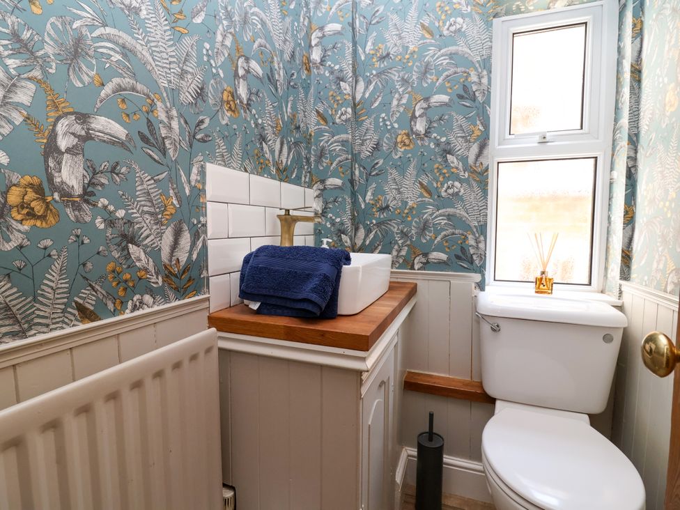 A bathroom with a sink and toilet at 45 Brook Lane, Chester