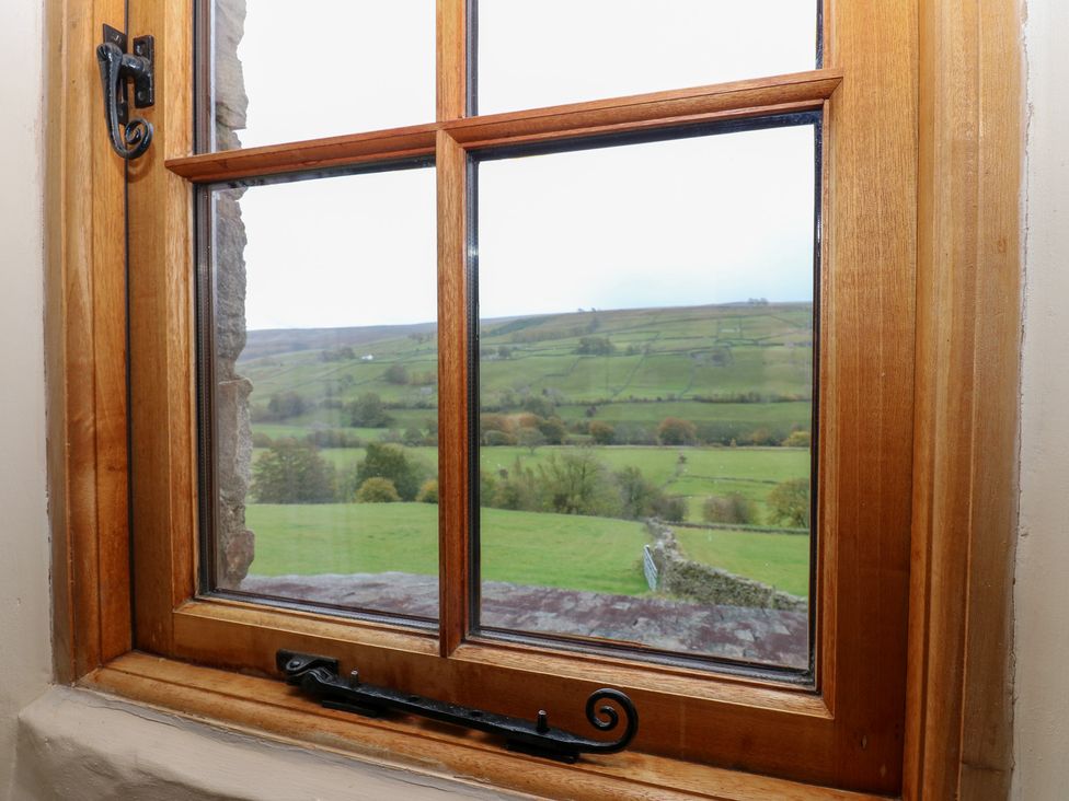 A window with a view of the landscape at Nick Jone in Richmond
