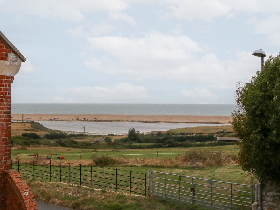 A view of the sea and beach area at Coastguard Lookout in Wyke Regis