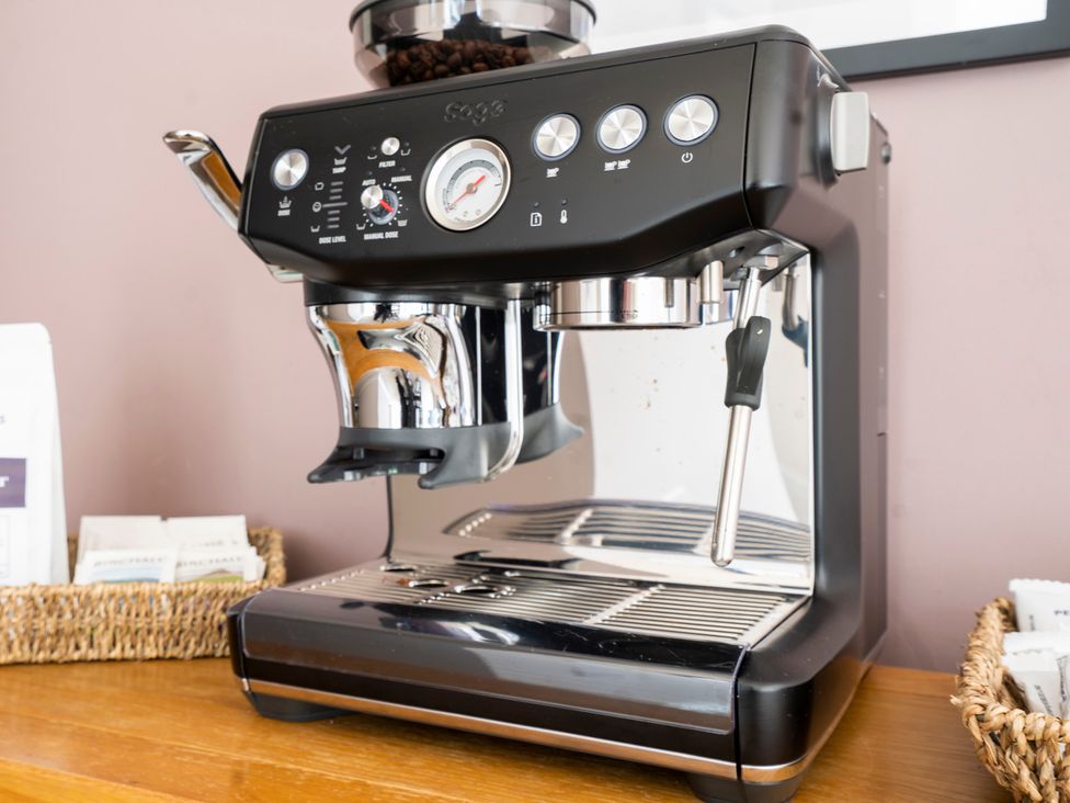 A coffee machine on a countertop at Rosemount Boutique in Windermere