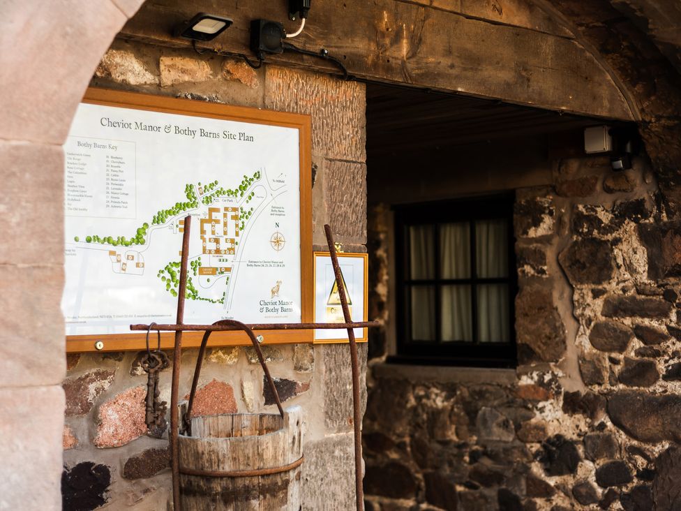 A site plan at Cheviot Manor and Bothy Barns near Wooler