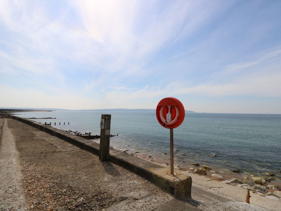 A lifebuoy near the water at 50 Sea Road Milford On Sea