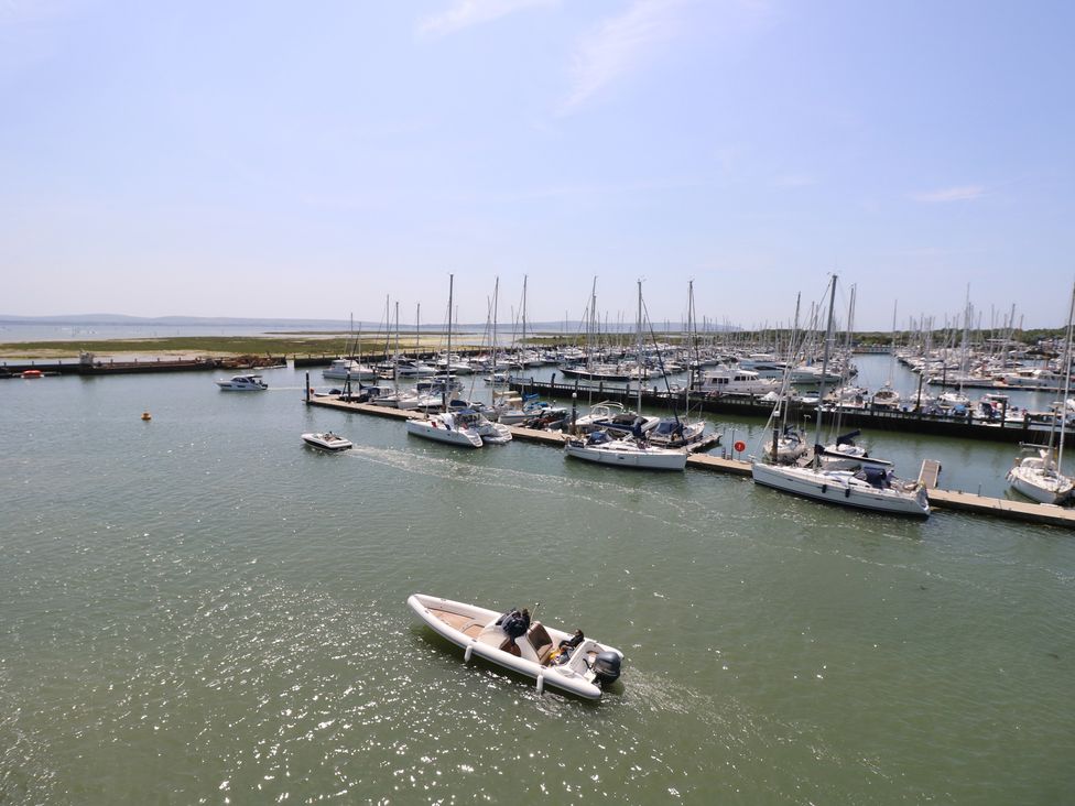 A marina with boats and yachts at 50 Sea Road Milford On Sea