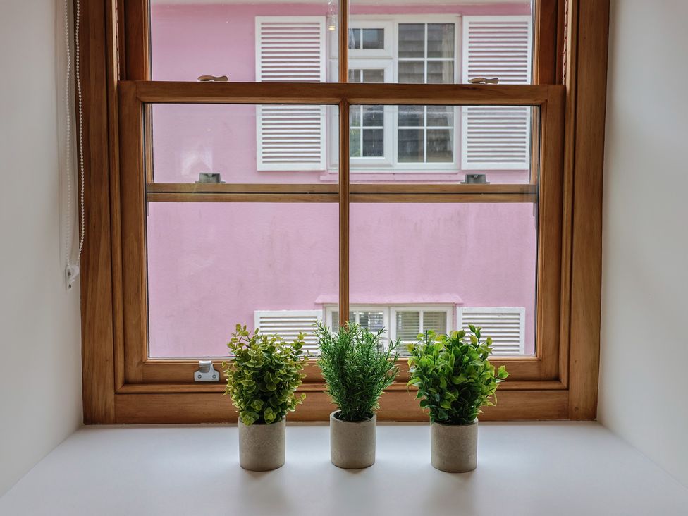 A window with three plants on a sill at Flat 2 The Cedars Lyme Regis
