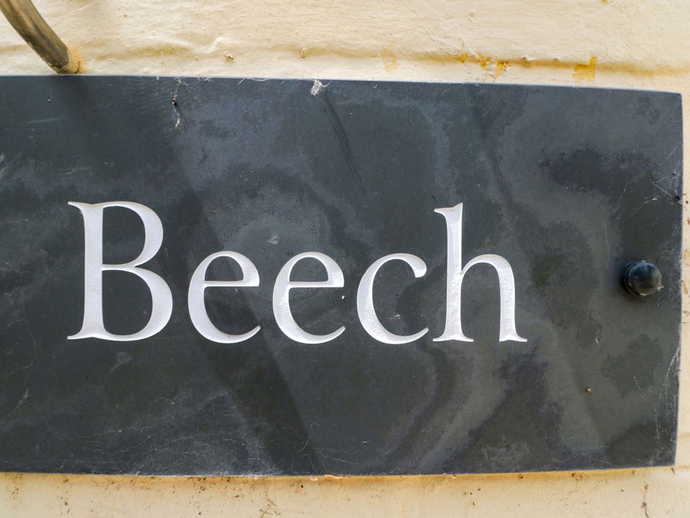 A sign displaying the name Beech at Beech in Newbury