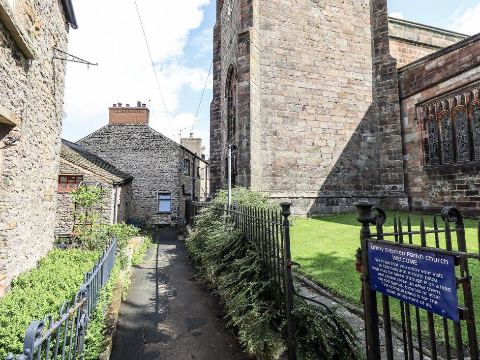 A pathway leading to Kirkby Stephen Parish Church in Kirkby Stephen