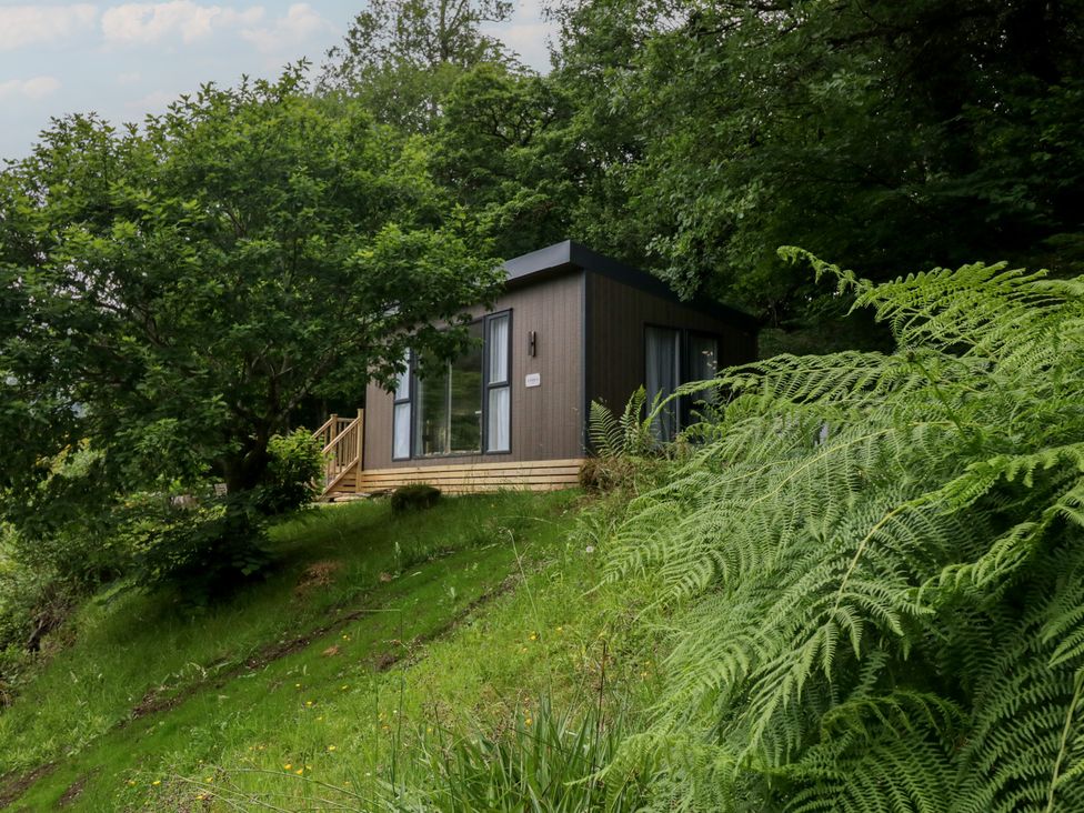 A cabin near trees at Elter Luxury Pod in Keswick