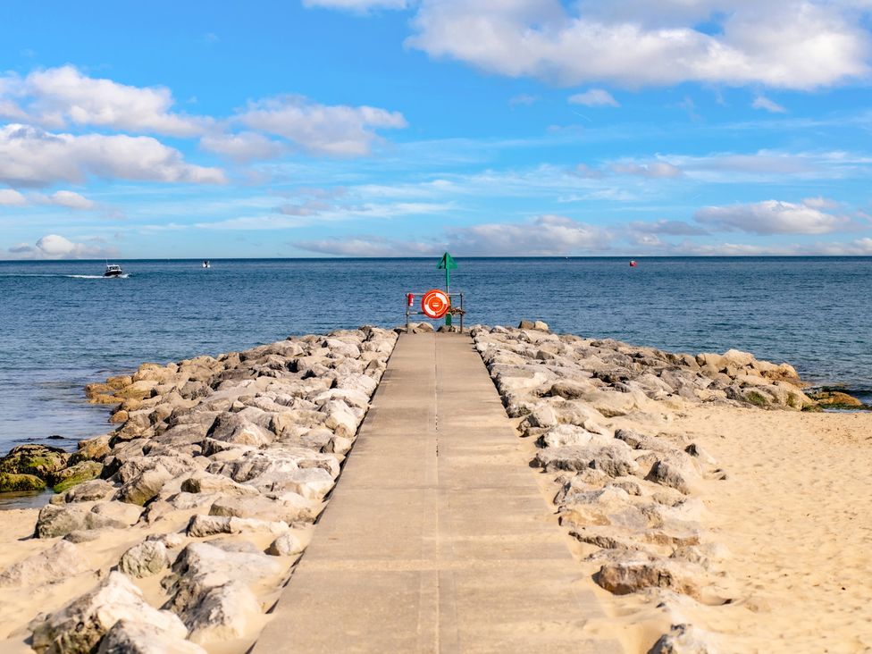 A pier leading into the water at Seaheaven in 