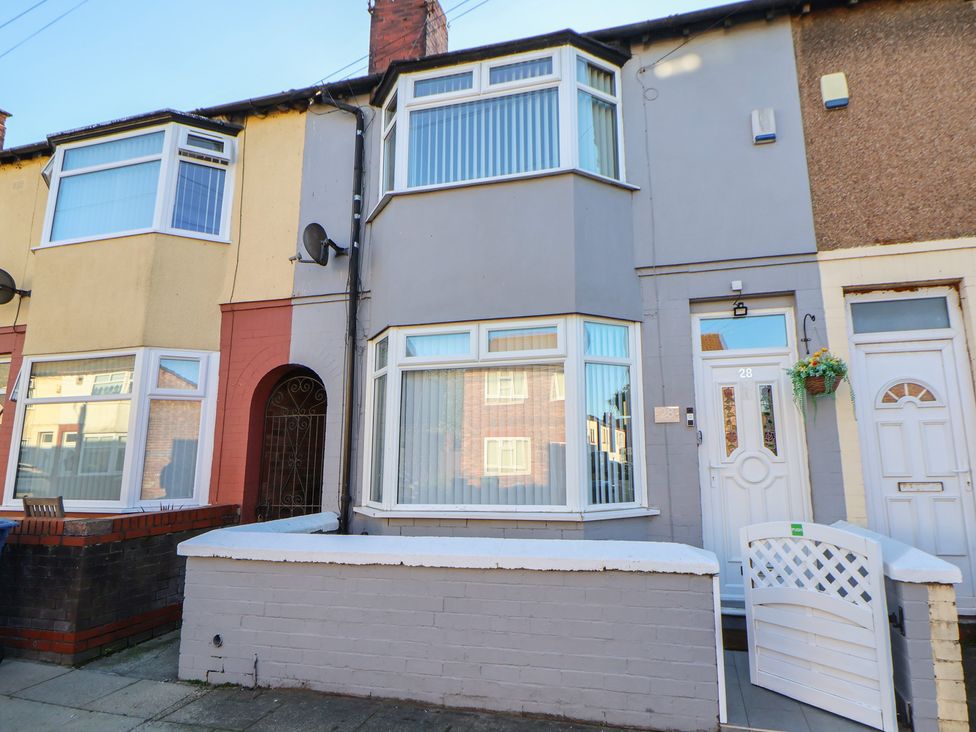 A house with multiple windows and a front entrance at Anfield Stadium House Liverpool