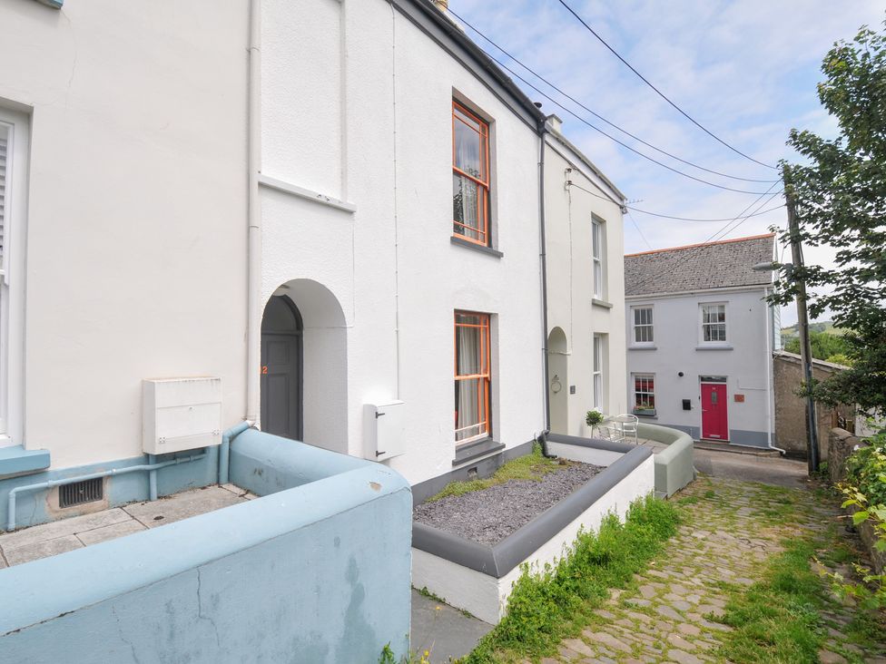 An outdoor view of houses and a pathway at 12 Alpha Place in Appledore
