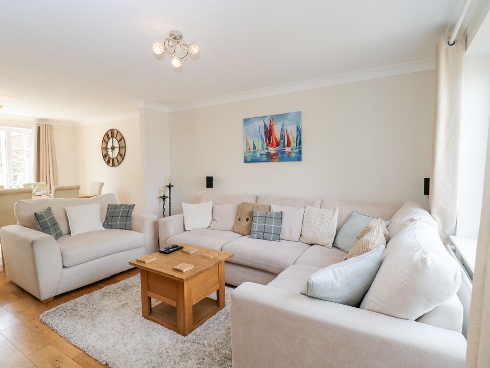 A living room with sofas and a coffee table at Lorien in Fifield