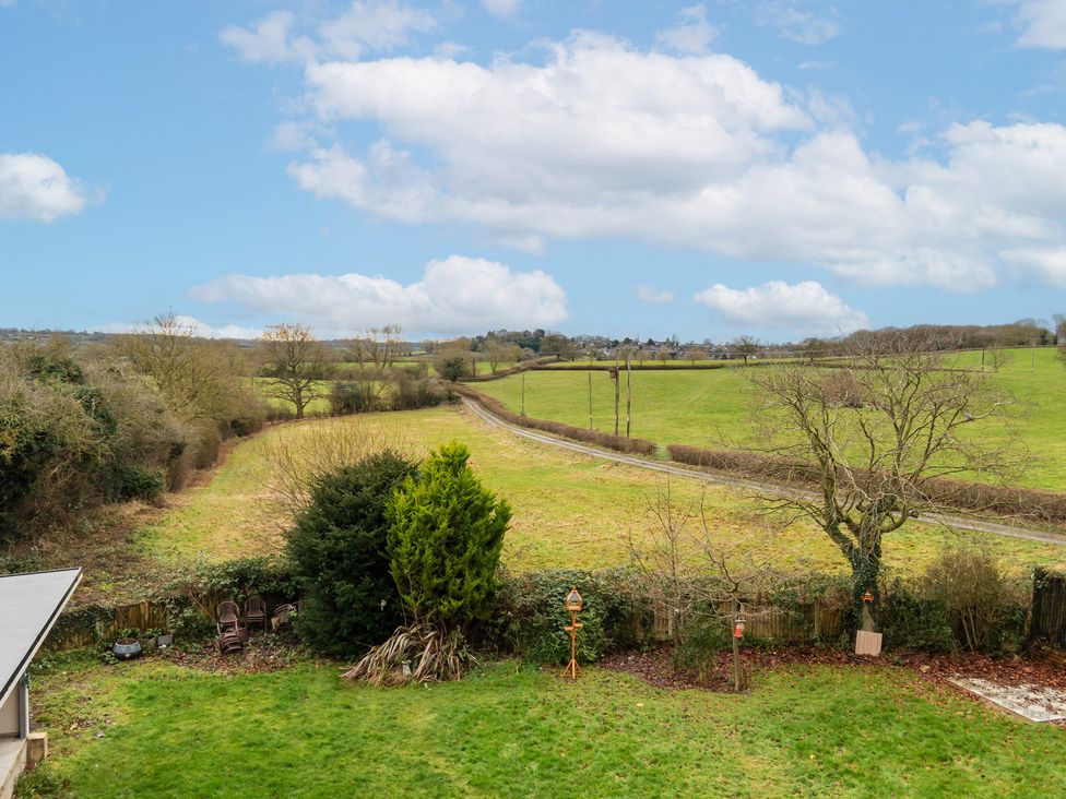 A view of a garden with trees and a path at 30 High Lane East in Ilkeston
