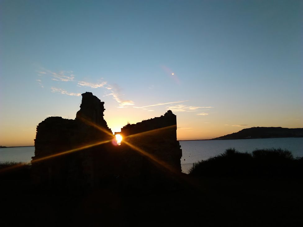 Ruins with the sunset view at The View Weymouth