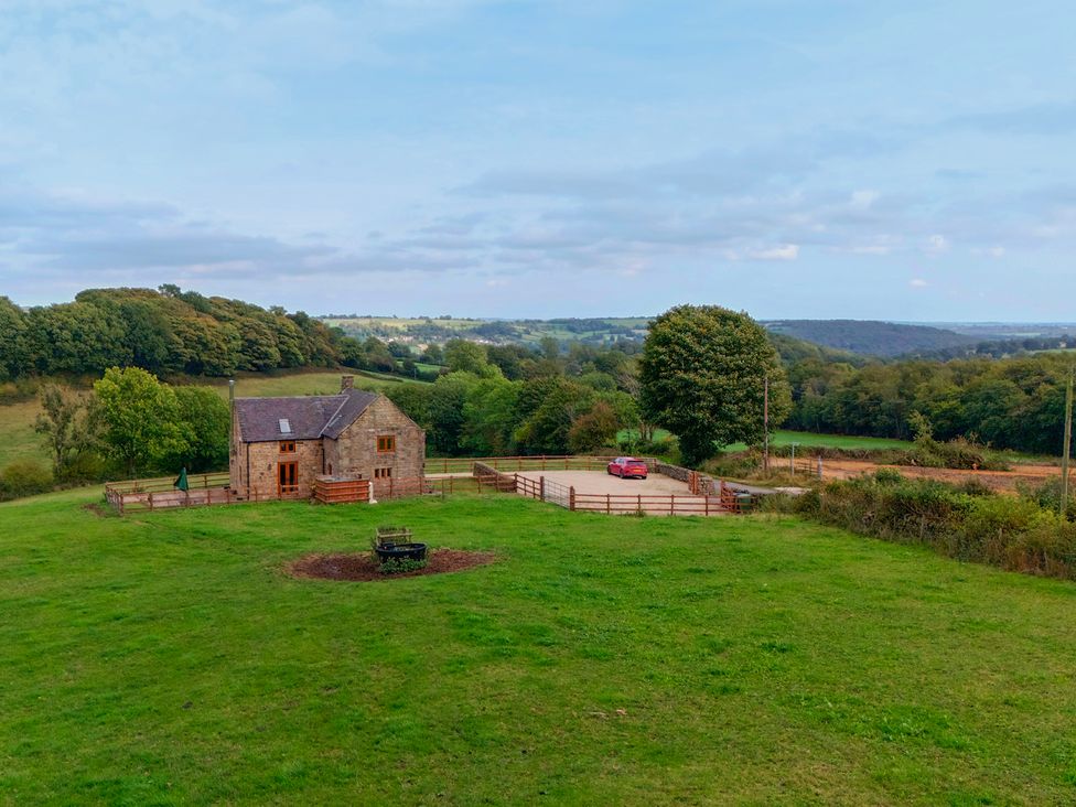 A house with a car parked outside at Lane Head Cottage Alderwasley near Wirksworth