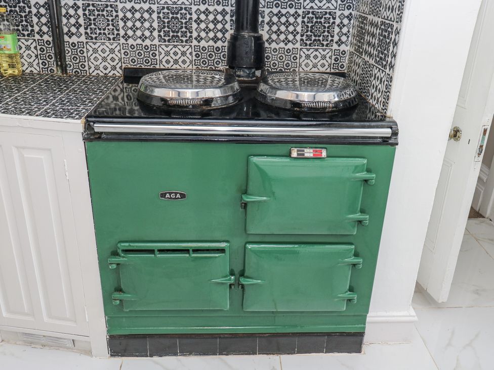 An AGA stove in a kitchen at Cold Spring House in Cullingworth