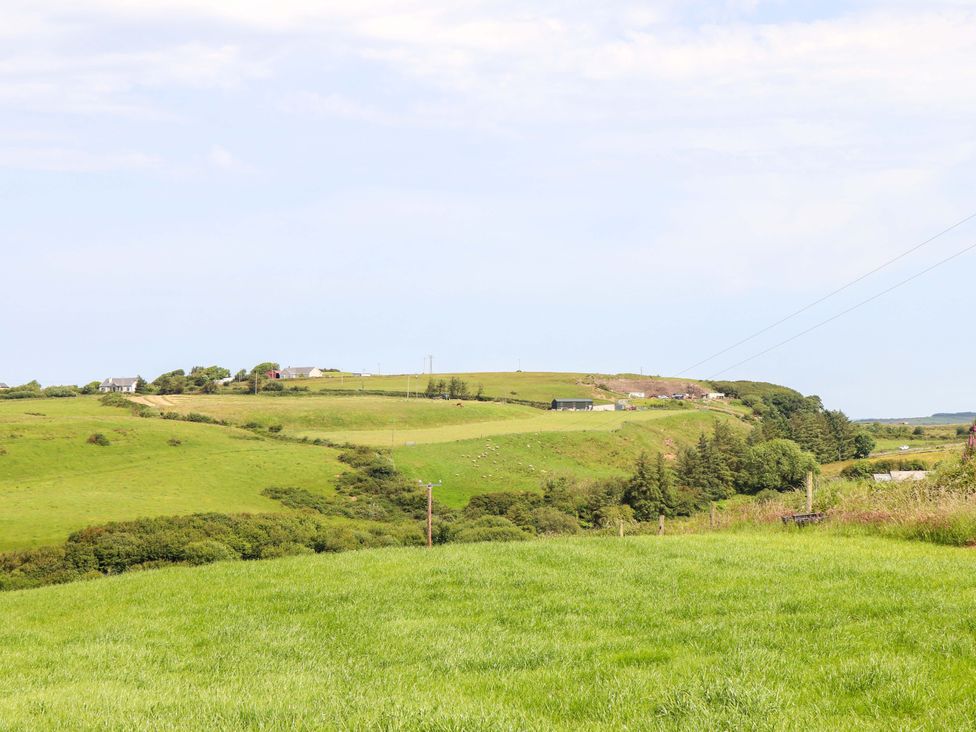 A view of fields and houses at Teach Ti in Miltown Malbay
