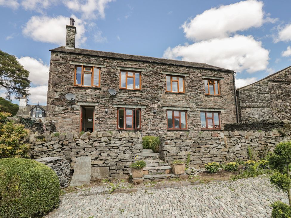 A house with windows and a door at The Barn at Grasmere in Grasmere
