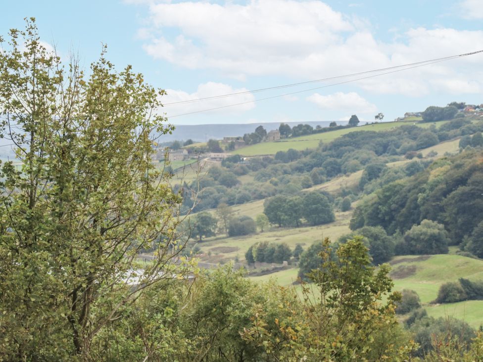 A view of hills and trees at Ellis House in Huddersfield