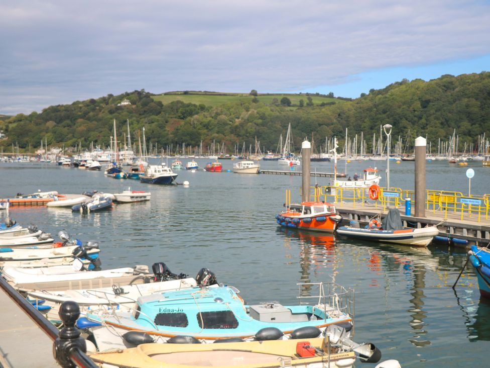 A marina with boats at Castleview Apartment, 21 South Embankment in Dartmouth