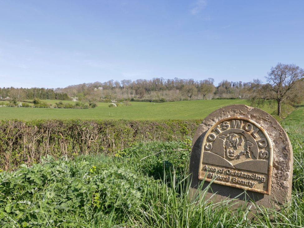 A sign indicating the Cotswolds Area of Outstanding Natural Beauty