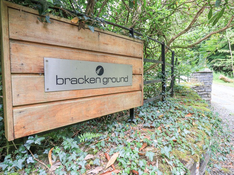 A sign for bracken ground at Bracken Ground in Coniston