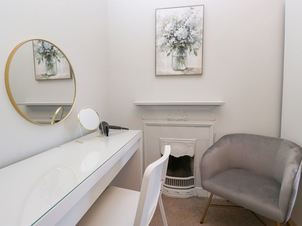 An office with a desk and a chair at Rocklands in Shap