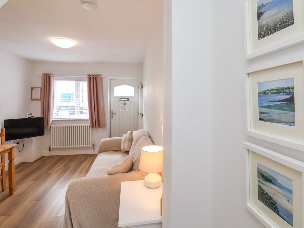 A living room with a sofa and television at 94 Church Street Guisborough