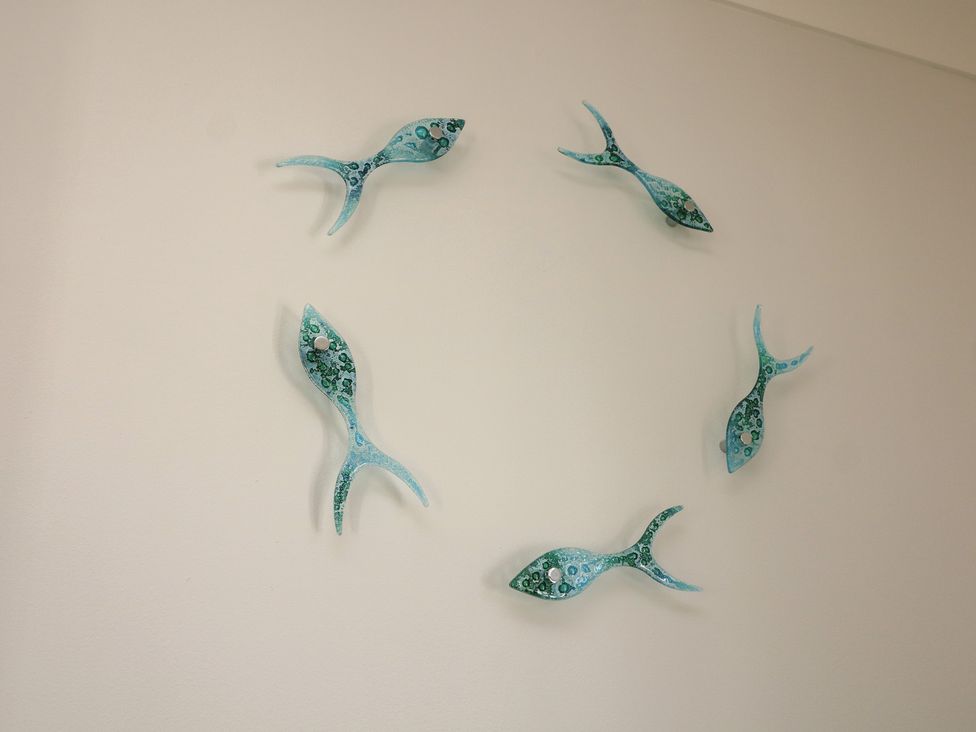 Decorative fish wall art at The Hideaway in 