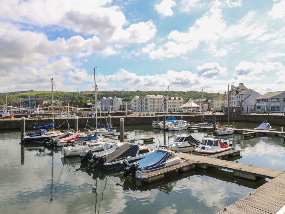 A marina with boats at Quayside Apartments Whitehaven