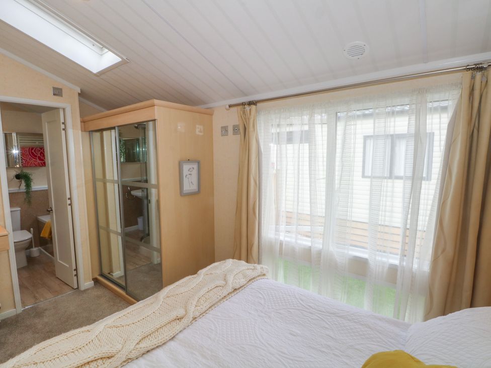 A bathroom with a shower and toilet at Labernum, Lytham St. Annes