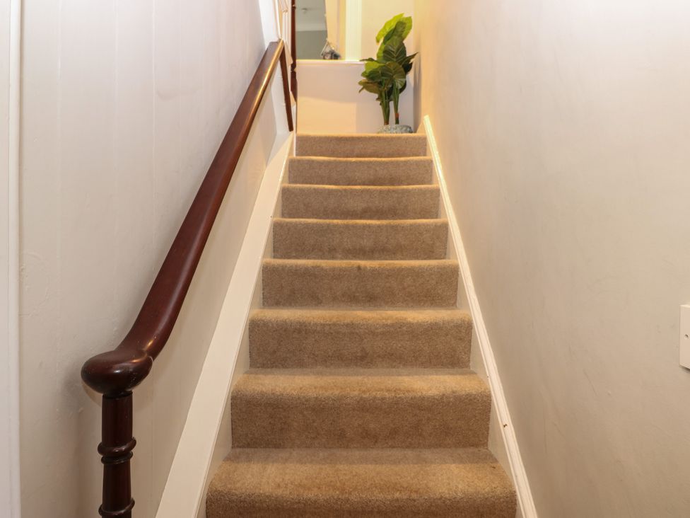 A staircase leading to an upper level at Hampton House in St. Bees